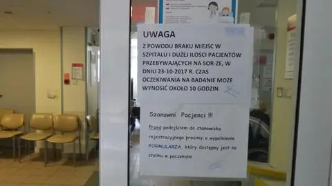 "Szpital absolutnie nieprzygotowany". 10 godzin czekania