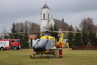 Wypadek przy budowie w Wieliszewie