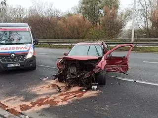 Zderzenie na Wisłostradzie