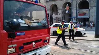 Zablokowany został ruch tramwajowy 