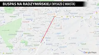 Nowy buspas na Radzymińskiej