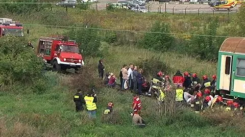 Ćwiczenia służb: katastrofa kolejowa, ranni kibice