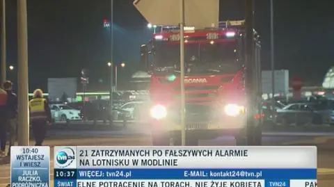 21 osób zatrzymanych za fałszywy alarm