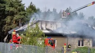 Pożar stolarni w Paulinowie 