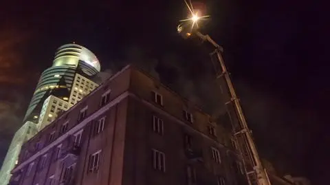 Pożar kamienicy na Woli
