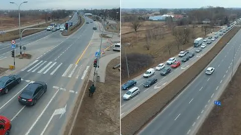 Wilanów: zmienili sygnalizację i od razu korek po horyzont