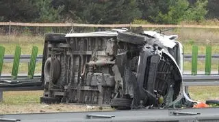 Wypadek na autostradzie 