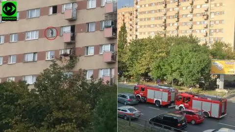 Dziecko spacerowało po parapecie, ojciec spał pijany. Zarzuty