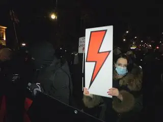 Protest przed siedzibą TK w alei Szucha