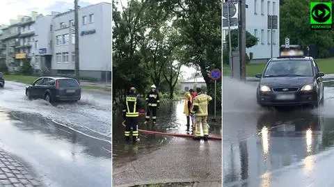 Burza przeszła nad stolicą. Pozalewane ulice i posesje