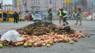 Protest rolników na Placu Zawiszy 