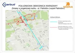 Drogowcy otwierają zamknięty fragment ulicy Patriotów w Wawrze