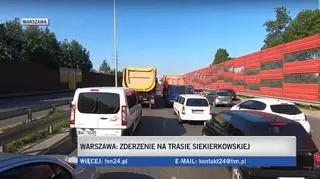 Zderzenie na Trasie Siekierkowskiej