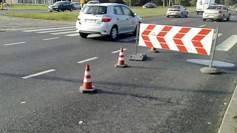 Zwężenie w Dolince "tylko do jutra"
