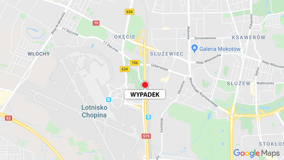 Tu doszło do wypadku