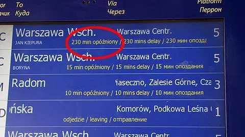 Awaria zasilania. Opóźnione pociągi podmiejskie