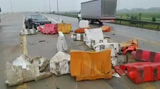 Zdarzenie na autostradzie A2