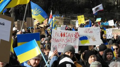 Niedzielny protest przed ambasadą Rosji