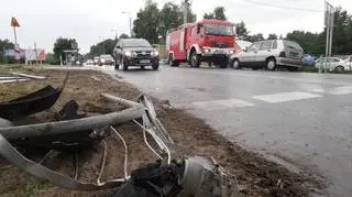 Fiat uno zderzył się z karetką 