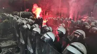 Protestujący dotarli na Mickiewicza