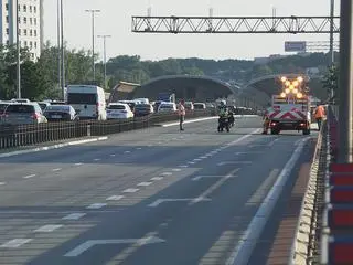 Do wypadku autobusu doszło przy zjeździe na Wisłostradę