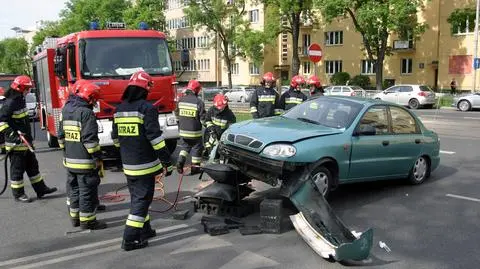 Motocykl pod daewoo. Wypadek na Mickiewicza