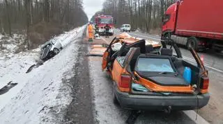 Tragiczny wypadek na krajowej "50"