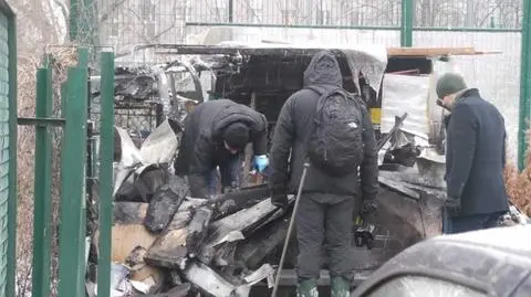 Spłonęła budka ochrony parkingu. Strażacy znaleźli ciało