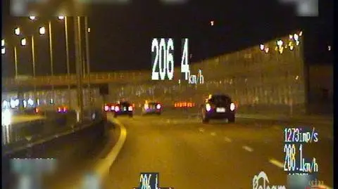 21-latek w BMW mknął 206 km/h obwodnicą Warszawy