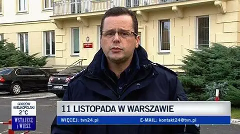 Policja o zgromadzeniach - fot. TVN24