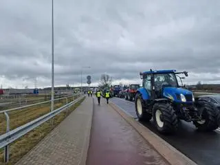 Protest rolników w Mławie