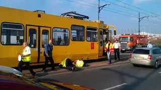 Awaria linii "25" na moście Poniatowskiego