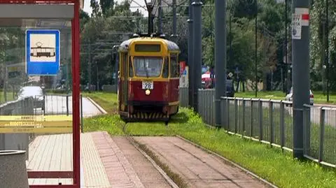 Istniejący odcinek "trawiastych" torów fot. Marcin Gula/tvnwarszawa.pl