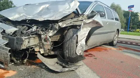 Kobieta i dziecko w szpitalu. Wypadek na Marywilskiej