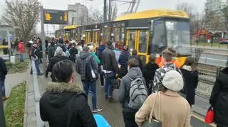 Kolizja tramwaju z samochodem