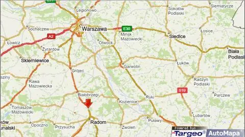 Tragiczny wypadek na drodze z Radomia do Warszawy