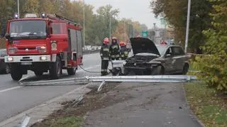 Wypadek na Wisłostradzie