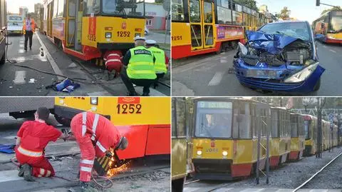 Zderzenie na Grochowskiej. Stały tramwaje, były utrudnienia