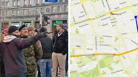 13 grudnia: z pl. Trzech Krzyży przed pomnik Piłsudskiego