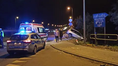 Potrącenie w Zegrzu. Lądował śmigłowiec ratowniczy