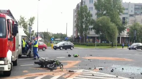 Motocyklista cieżko ranny po zderzeniu ze "179"