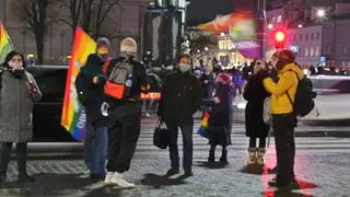 Protest w Śródmieściu