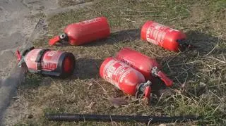 Pożar samochodu na Woli