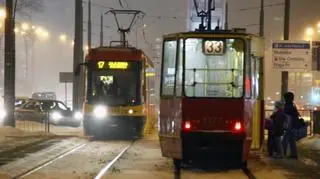 Tramwaje w centrum miasta / fot. Lech Marcinczak, tvnwarszawa.pl