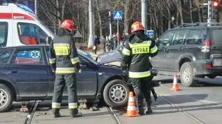 Zderzenie u zbiegu Marszałkowskiej i Królewskiej