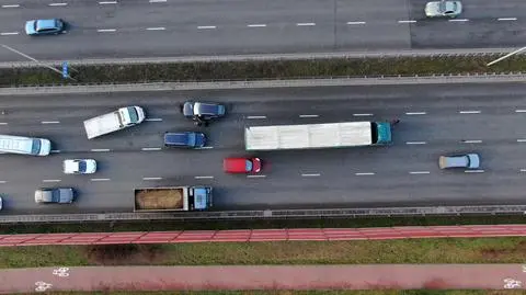 Zderzenie na Trasie Siekierkowskiej. Korki