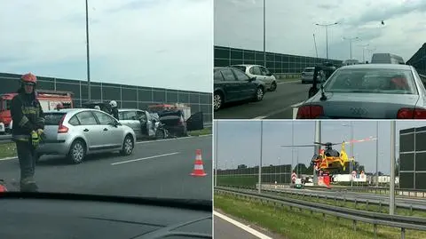 Wypadek na A2. Duże utrudnienia w kierunku Warszawy 