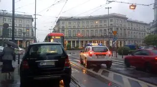 Zablokowała tramwaje