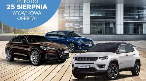 "Turnus Sierpniowych Wyprzedaży" w Salonach Fiata, Jeepa, Alfy Romeo i Abartha