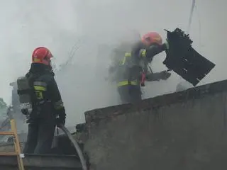 Pożar przy ulicy świętej Cecylii